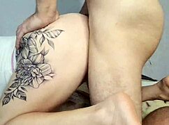 Stepsister asks for anal after licking her ass