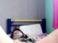 secret videocall masturbation with sister-in-law almost caught.