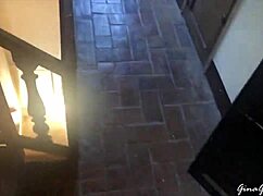 blonde teen's adventurous trip to barcelona with clothes ripped 😲