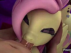 i'm giving fluttershy a deepthroat blowjob on this monster cock