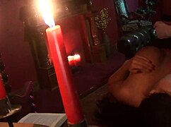 Brunette milf whore gets fucked by guru in stockings.