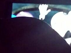 Redbone amateur deeply throats and worships massive black cock in wet blowjob session.