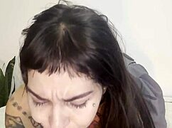 Free sloppy deepthroat with tears all the way inside