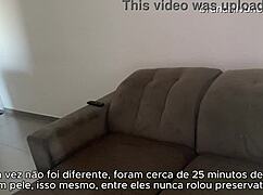 Bruna Silva gets anal humiliation while her husband works.