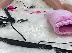 i gave her body oil massage then fucked pussy and asshole with dildo