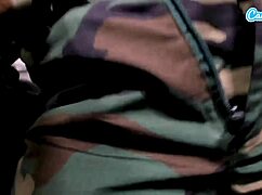 naughty teen soldier almost getting caught masturbating in the field 😏