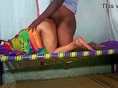 Tamil Saree Aunty Banged Doggy Style at Home