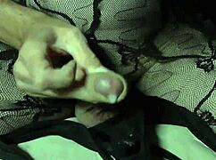 close up view of a handjob leading to ejaculation