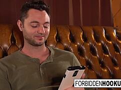 Lucky guy picks up and fucks his hot step-sister with blowjob and facial