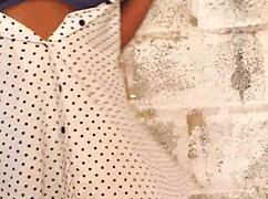 Horny ladies strip and play together.