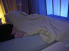 Stepmom sneaks into stepsons bedroom to secretly suck him off and swallows his cum