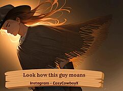 Watch this guy moan in ecstasy during his solo orgasm session