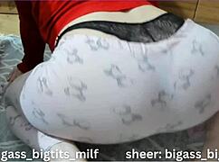 oiled bbw in pajamas getting doggy fucked 😏