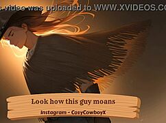 Watch this guy moan in ecstasy during his solo orgasm session