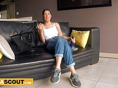 Suck That Big Cock, Curvy Teen! Blow Him Hard At Casting!