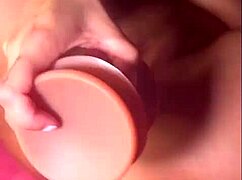 Dragon dildo stretches Max Ryan's pussy until she squirts