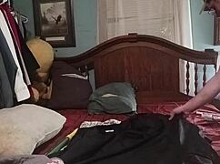 Anal dildo stretches ass with monster cock toys!