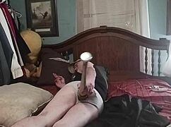 Anal dildo stretches ass with monster cock toys!