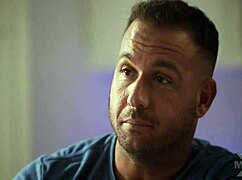 Redhead with big tits performs blowjob leading to creampie