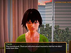 in my new family game 450, the redhead and brunette teens explore adventures