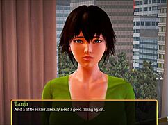 in my new family game 450, the redhead and brunette teens explore adventures