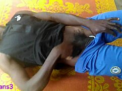 Beautiful Masseuse Teasing with Assplay and Deepthroat on Big Black Cock