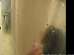 Bold Ebony Hottie Foxy Roxy Blows in Shower