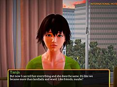 in my new family game 450, the redhead and brunette teens explore adventures