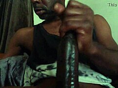 Bold Close-Up Of Big Cock Masturbation