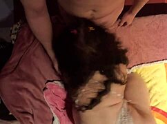 my curvy wife blows my lover in this pov threesome scene