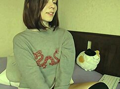 Watch my girlfriend, a fit teen, fingering her wet pussy on webcam.
