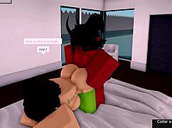 demon fucks roblox hoe as girlfriend is watching the cheating roleplay