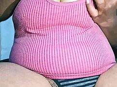Juicy hairy pussy on display as this Indian girl with big boobs teases in homemade clip.