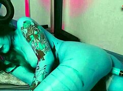 sukub rides a dildo for intense orgasm. she squirts hard after vibrator play.