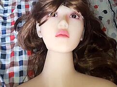 Homemade fun with my realistic sex doll