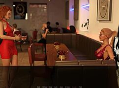 Jessica Oneil shows upskirt in stockings during hard news at office.