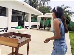 The Story Of Candyboom, A Peruvian Teen With Small Tits, Receiving Blowjob And Fucking