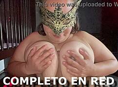 Submissive Ball Licking And Cum Swallowing With Gagging, Natural Tits, Big Ass Domination