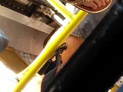 The Little Girl With Perfect Feet Rides The Bus In Part 1