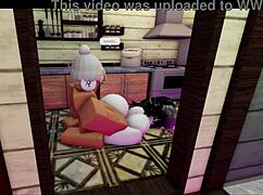 Wife cooks me a meal, so I reward her with my monster cock!