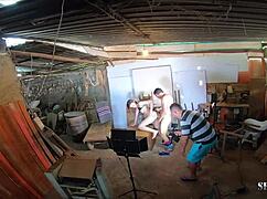 Behind the scenes: Luara Amaral's first orgasm with creampie