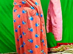 Hey, caught my Indian bhabhi changing saree secretly on video, wanna see?