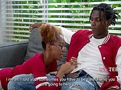 Tutor Freely Uses Black Step Sibling Duo For Science With Fucking And Orgasm