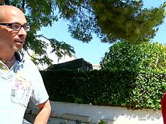 Brunette milf riding monster cock.