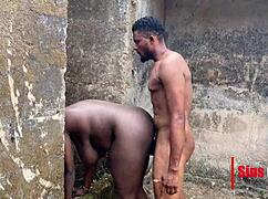 Big bro network fucks a village girl outdoor on the ranch 😍