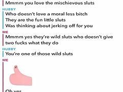 check out this sexting session cuckolding old husband on snap chat