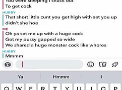 check out this sexting session cuckolding old husband on snap chat