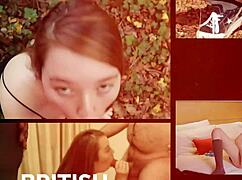 Collared British 18-year-old rocks the fucking machine hard
