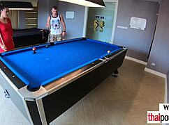 I love how big boobed amateur thai teen polly handles big balls with her mouth and more