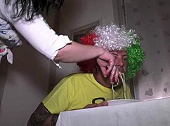 Ever eat Romanian milf with saggy tits bent over?